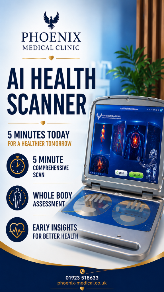 AI Health Scan appointment at Phoenix Medical Clinic in Watford